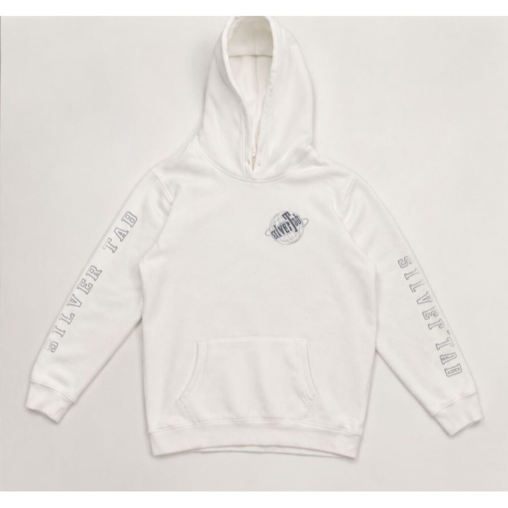 Levi’s SilverTab Men’s White Logo Pullover Hoodie Size Large